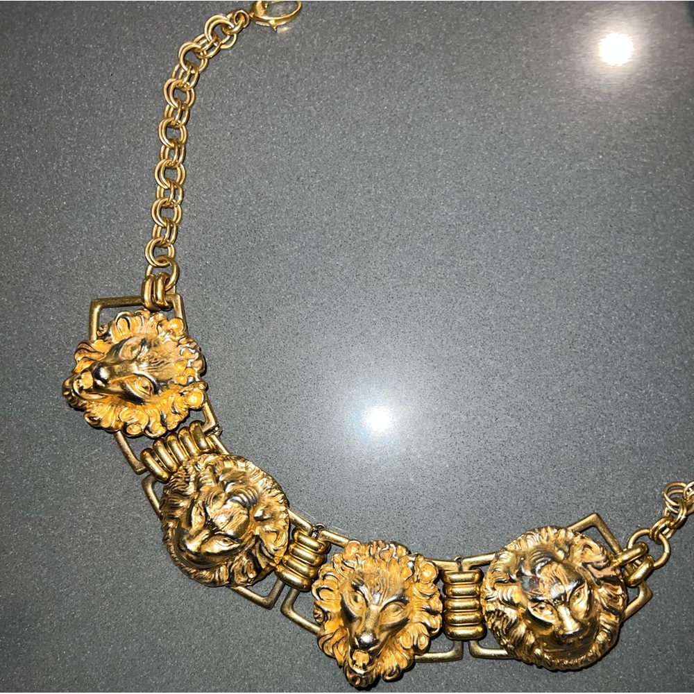 1 of 5 rare Gucci Lion Head Necklace worn three times